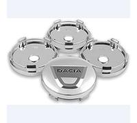 4 pezzi per Dacia Duster Logan Sandero Stepway Lodgy Mcv 2 Dokker 60 mm Coprimozzo per auto con logo Coprimozzo di ricambio per cerchi antipolvere Copricerchi per cerchioni automatici Auto Styling