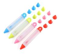 4 Pezzi per Decorare Torte, Penne per Decorare Dessert, Penne per Decorare Cioccolato,Penne per Decorare La Pasticceria Fai da Te Per Glassare Torte, La Cottura E Il Fai da Te (4 Colori)