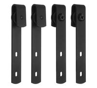 4 Pezzi per Hardware Porta Scorrevole, Ganci Porta (127.5x25mm, Estremità Curva)