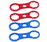 4 Pezzi per la Riparazione della Forcella Anteriore della Bicicletta per SR Suntour XCR/XCM/XCT/RST MTB con Tappo per forcelle Anteriore per Rimuovere e installare Una Chiave Inglese