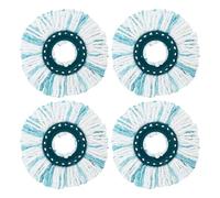4 Pezzi per Leifheit CLEAN Twist Disc Mop Ergo Ricambio Mocio Kit, per Leifheit Rotomop Ricambio, Mocio di Ricambio in Microfibra, Buona Capacità di Assorbimento, Adatto A Tutti I Tipi Di Pavimento