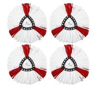 4 Pezzi per Mocio Vileda, Testina Assorbente per Ricambio per Vileda Turbo Smart, Compatibile con Vileda Turbo 2in1 Mop, Parti di Ricambio per Mocio Vileda Ricambio, Adatto a tutti i tipi di pavimenti