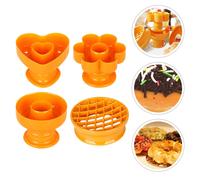 4 pezzi per pane comodi artigianali Accessori da forno in plastica (arancione)