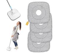4 Pezzi per Panni di Ricambio in Microfibra per Alanberg Kit,22x22cm Panni Lavapavimenti per Alanberg Lavabili, Panno di Ricambio per Mocio Riutilizzabili, per Pulizia Pavimento