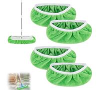 4 pezzi per Swiffer salviette umidificate per pavimenti, panni riutilizzabili per Swiffer, panni asciutti per pavimenti Swiffer Sweeper Mop, per la pulizia di superfici, pavimenti in legno, 25,4 cm