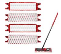 4 Pezzi per Vilda Ultramax XL Revolution Ricambio Kit 51x14cm Ricambio Panno per Vilda Ultramat XL 2 in 1 Microfibra Mop Pavimenti Ricarica per Pulire I Pavimenti Rimuovendo Le Macchie