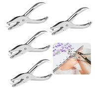 4 Pezzi Perforatore a Foro Singolo Tondo per Perforatore a un Foro 3MM Punzonatrice per Carta Punzonatrice a Foro Singolo Puncher Carta Palmare per Fai-Da-Te Carta per Appunti Carta Sottile Cartoline