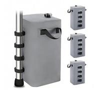 4 Pezzi Pesi per Gazebo da Esterno PVC 1000D,Borse per Pesi ，Grigio：20L