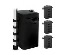 4 Pezzi Pesi Per Gazebo pesi delle gambe per tenda pop-up，nero：15L