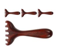 4 Pezzi Pettine da Massaggio in Legno a Sei Artigli | Design Ergonomico Denti Larghi, Massaggiatore Tradizionale Moderno, per Spa Casalinga e Uso Quotidiano