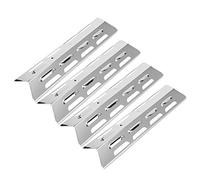4 Pezzi Piastra di Calore In Acciaio Inox Scudo Tamers Fiamma Per La Copertura Del Bruciatore Barbecue Esterno Tenda di Calore Griglia Sostituzione Par Piastra In Acciaio Inox