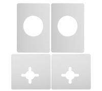 4 pezzi Piastra di rinforzo per porta Maniglia per porta Tirare Coperchio di