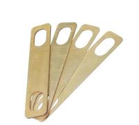 4 Pezzi Piastra Per Manico Per Chitarra Guarnizione Per Chitarra Sostituzione Spessore Per Manico Per Chitarra Accessori Per Guarnizioni Di Aumento (Oro)