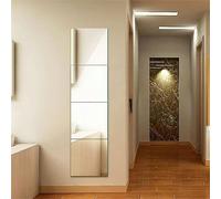 4 pezzi Piastrelle specchio corpo intero, specchio da parete senza cornice, adesivi specchio per palestra domestica, può essere utilizzato come specchio per porta, specchio per armadio, specchio per s