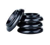 4 Pezzi Piattini Tazze per le Ruote del Pianoforte, Piatti per Ruote, Piano Caster Cups, Sottopiedi per Pianoforte Verticale Piedini a Coppa, Cuscinetti per Tappeti e Pavimenti Protezione (Nero)
