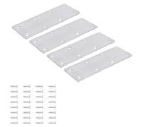 4 pezzi piatto rammendo piastra di legno connettori di riparazione giunzione staffa di fissaggio staffa di fissaggio in metallo staffa diritta per mobili in legno in acciaio inox staffe angolari fisse