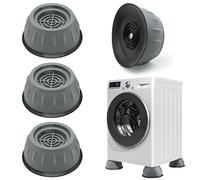 4 Pezzi Piedini Antivibrazione per lavatrice, Piedini lavatrice, Gomma Antiscivolo Universale Piedini Gommine per lavatrici, Adatto per la Protezione di Lavatrici e Prolungando la Vita Utile