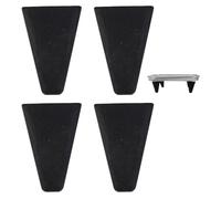 4 pezzi piedini in silicone,per friggitrice ad aria,silicone friggitrice ad aria,per aumentare l'altezza, piedino in silicone antiscivolo per rack,accessorio per rack impilabile