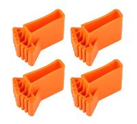 4 pezzi Piedini per Scala, Antiscivolo Piedini per Scaletta, Gomma per Scala di Piedini Ricambio per Scala Estensione e Scale Pieghevoli (Arancione)