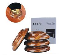 4 pezzi - piedini Solid Caster per pianoforte verticale, antiscivolo e anti-rumore, EVA ABS Caster Cups Rose Wood Grain