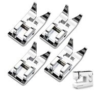 4 Pezzi Piedino per Macchina da Cucire, Piedino Dritto A Zig Zag, Universal Accessorio Multifunzione Adatto per Tutte Le Macchineda Cucire Singer, Janome, Brother