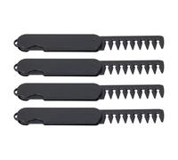 4 Pezzi Pieghevoli per Capelli Tascabili per Uomo, Set di Pettine di Toelettatura di Styling Portatile, Ideale per Viaggiare - Design a Dente Largo