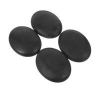 4 Pezzi Pietre di Basalto per Massaggi Nere 9x7 Pietra Calda Curva | Hot Stone Massage Kit, Rilassamento Profondo, Forma Ergonomica per Braccia