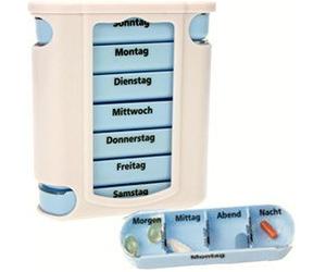 4 pezzi pillola dosi di medicinali Box Pillole Compresse Box Porta Pillole Settimanale Dispenser per pillole 7 giorni di M & H 24