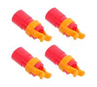4 Pezzi Pinza Porta Vite in ABS Rosso, Morsetti Piccoli | Fissaggio Vite senza Mani, per Punte 6-8mm e Angoli Difficili, Allineamento Rapido