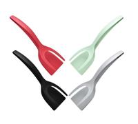 4 Pezzi Pinza Spatola per Uova in Nylon, Manico Antiscivolo | Pratica e Affidabile, Superficie Liscia, Aspetto Elegante, per Cucina e Ristorante, Non Si Deforma Facilmente