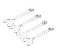 4 Pezzi Pinze per Spazzatura a Forbice in Acciaio Inox, Argento | Leggere e Sicure, Uso per Cortile e Prato, Adatte a Rifiuti Stile Casuale