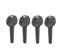 4 Pezzi Pioli in Ebano per Violino 1/4, Accessori per Regolazione Stringhe e Sostituzione - Ricambi Legno con Albero di Precisione per Strumenti Musicali