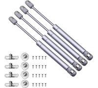 4 Pezzi Pistoni per Ante Cucina, Molle a Gas 100N, Cerniera per Ante, Ammortizza