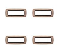 4 Pezzi, Placca compatibile Con Bticino Living, Placche Plastica Bombata 3/4/7 posti, per supporti blu - kit 4 pz