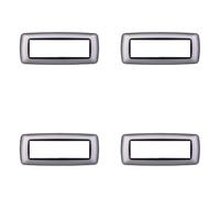 4 Pezzi, Placca compatibile Con Bticino Living, Placche Plastica Bombata 3/4/7 posti, per supporti blu - kit 4 pz