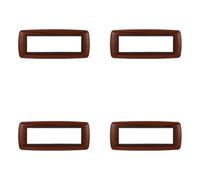 4 Pezzi, Placca compatibile Con Bticino Living, Placche Plastica Bombata 3/4/7 posti, per supporti blu - kit 4 pz