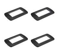 4 Pezzi Placca Plastica Ovale, 4 Moduli Posti Per Scatola 504, Compatibile Con Bticino Living Light, Colore Nero, Serie MBL