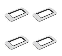 4 Pezzi Placca Plastica Ovale, 4 Moduli Posti Per Scatola 504, Compatibile Con Bticino Living Light, Colore Bianco, Serie MBL