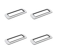 4 Pezzi Placca Plastica Ovale, 7 Moduli Posti Per Scatola 506/507, Compatibile Con Bticino Living Light, Colore Bianco, Serie MBL