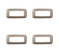 4 Pezzi Placche Compatibile Con Bticino Axolute, Placche Plastica Ovale (6 Posti/Moduli,Bronzo)