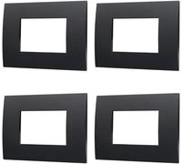 4 Pezzi Placche Compatibile Con Vimar Arkè, Placca Plastica Quadrata Serie Venus