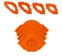 4 pezzi plastica lavorazione del legno di raggio di posizionamento Jigs Locator Set per un angolo e bordi arrotondati rapidi e precisi