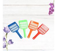 4 pezzi plastica lettiera per gatti pala manico lungo lettiera per gattini