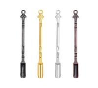 4 Pezzi Polveri Cucchiaio Retro, Mini Cucchiaio in Medicina, Cucchiaio da Fiuto, per Riempire Fiale con Medicinali, Sali, Erbe, Cera, Olio, Sabbia