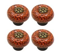 4 pezzi pomelli ferramenta vintage per cassettiera con piano in ceramica
