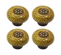 4 pezzi pomelli ferramenta vintage per cassettiera con piano in ceramica