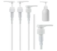 4 Pezzi Pompa Di Ricambio, Pompa di Sostituzione del Sapone, per Bottiglie Filettate da 1000 ml e 28/410, con Tubo da 163mm, Pompetta Sapone Liquido, per Shampoo, Balsamo, Lozione, Condimenti