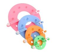 4 pezzi Pompon Makers - 4 misure Craft Maker, strumento fai da te per realizzare pompon fai da te | Pompon fai da te fatti a mano per maglieria