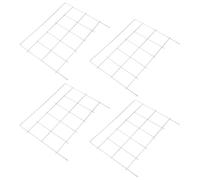 4 Pezzi Porta a Scorrimento in Ferro Bianco Rinforzata | Ingresso Unidirezionale, Installazione Semplice, Anti Fuga, per Colombaie e Addestramento dei Piccioni