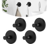 4 Pezzi Porta Asciugamani a Ventosa, Ganci in Acciaio Inox Extra Resistente, Gan